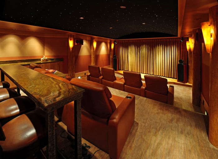 architectural interior photography | movie room | South Sound Magazine | Graham | WA
