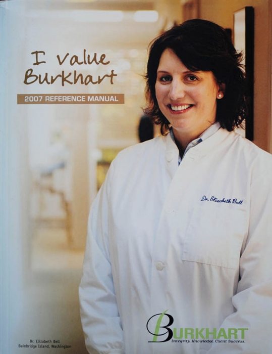 Cover, Corporate Document | Burkhart Dental Supply | Bainbridge Island, Washington