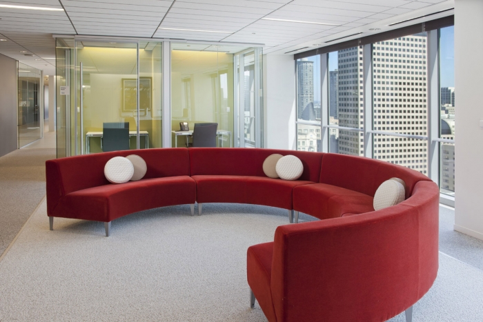 Architectural Interior Photography | Office interior with windows and glass walls | Russell Corporation | Seattle | Washington